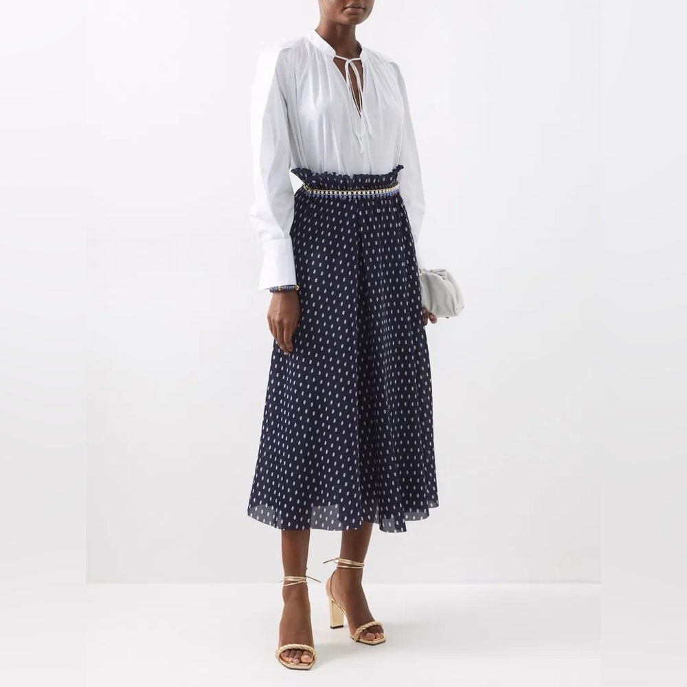Zimmermann Navy and White skirt